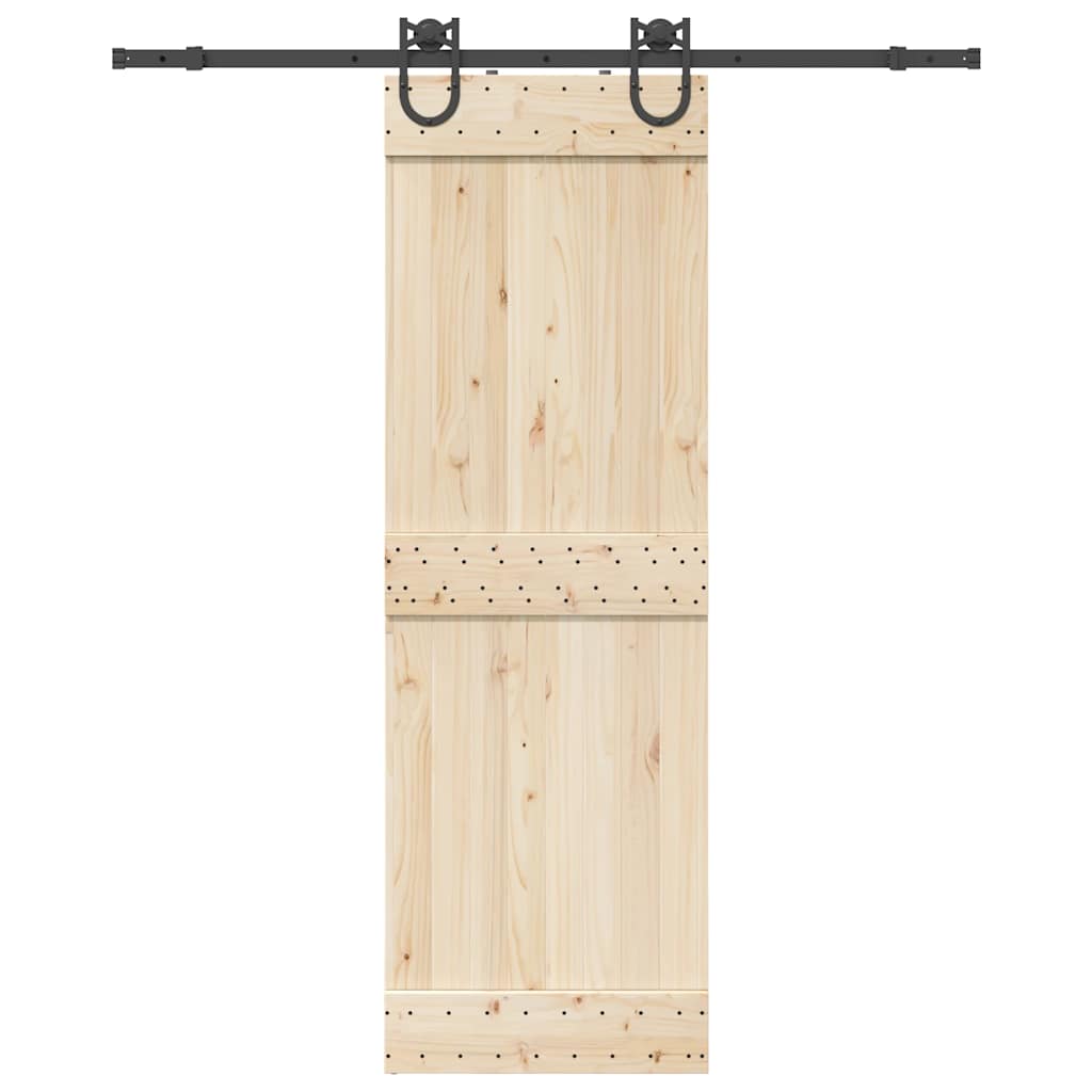 Schiebetürbeschlag-Set Stahl Schwarz