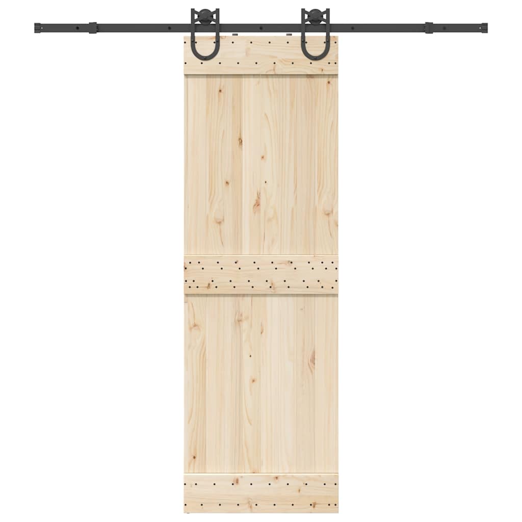Schiebetürbeschlag-Set Stahl Schwarz