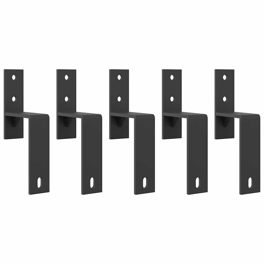 Schiebetürbeschlag-Set 213,5 Cm Stahl Schwarz