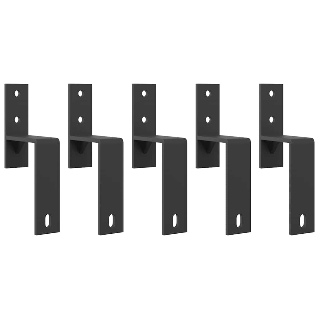 Schiebetürbeschlag-Set 213,5 Cm Stahl Schwarz