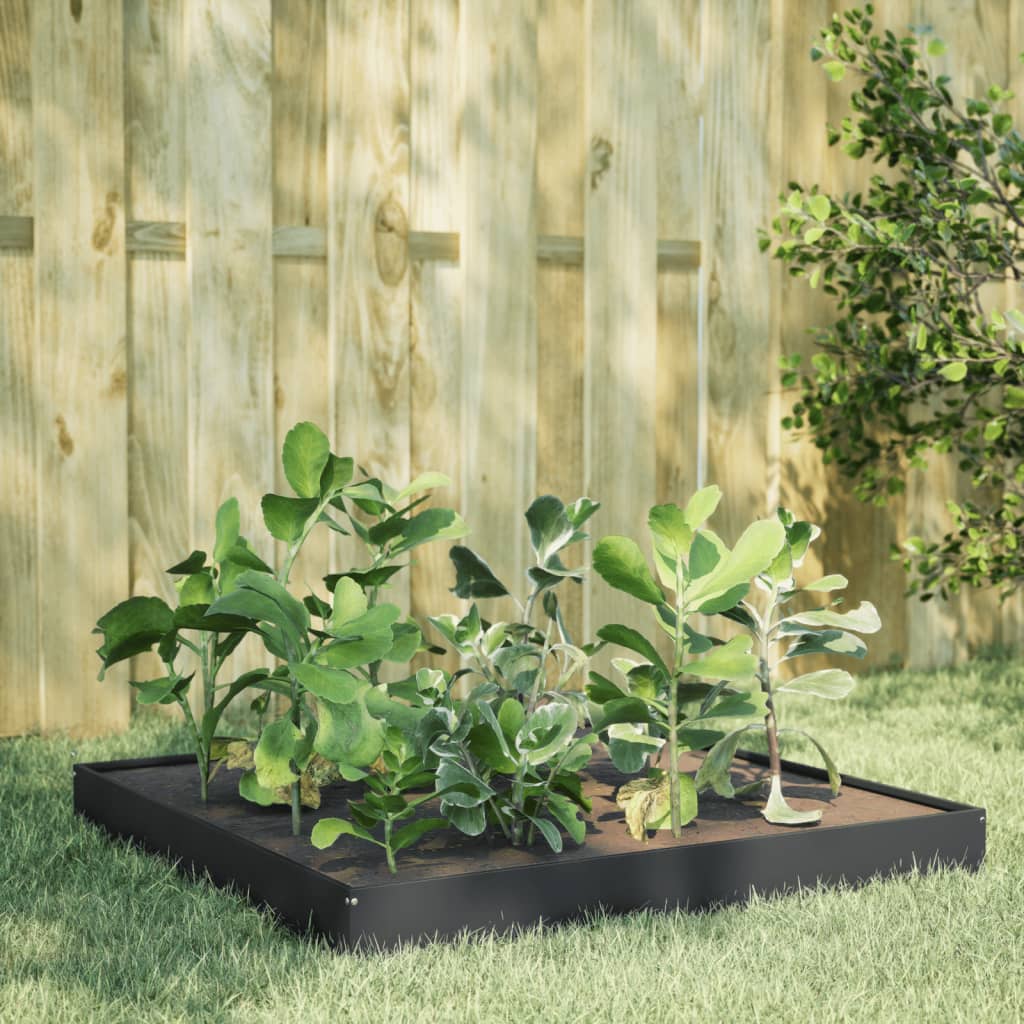 Hochbeet Anthrazit 100X100X33,5 Cm Stahl/Anthrazit