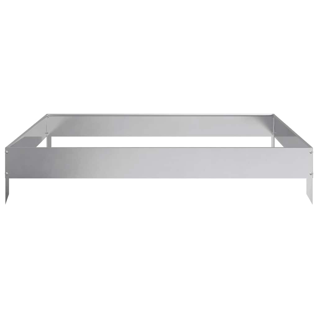 Hochbeet 100X100X18,5 Cm Verzinkter Stahl/Grau
