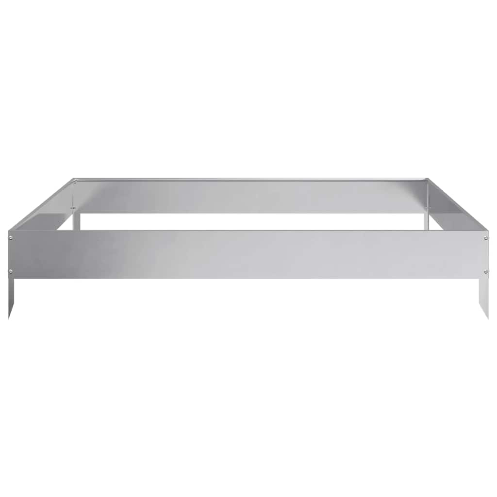 Hochbeet 100X100X18,5 Cm Verzinkter Stahl/Grau