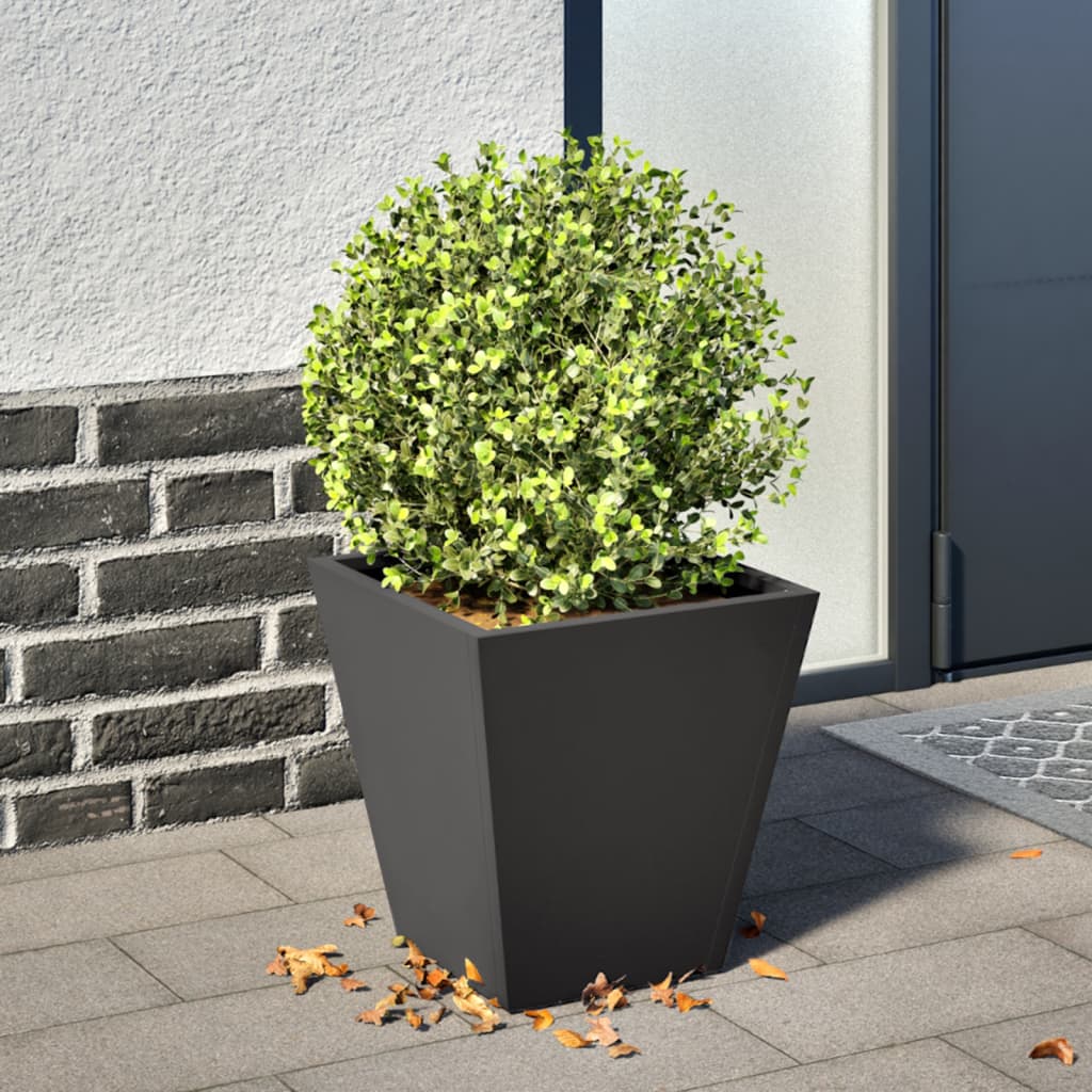 Pflanzkübel 2 Stk. Anthrazit 30X30X30 Stahl