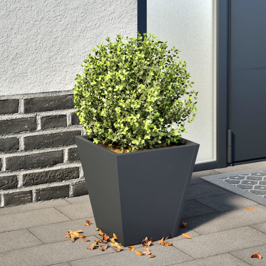 Pflanzkübel 2 Stk. Anthrazit 30X30X30 Stahl