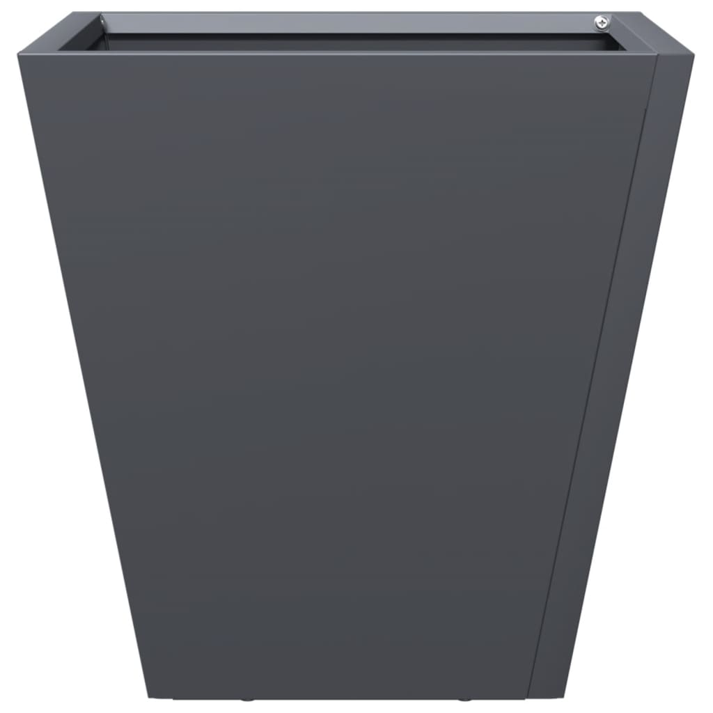 Pflanzkübel 2 Stk. Anthrazit 30X30X30 Stahl