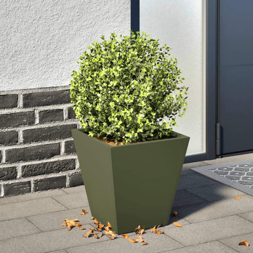 Pflanzkübel 2 Stk. Anthrazit 30X30X30 Stahl