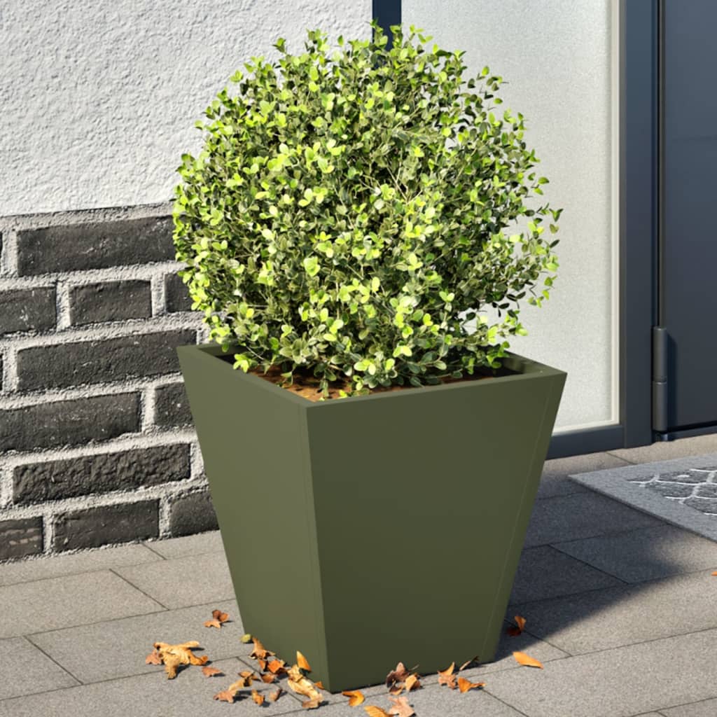 Pflanzkübel 2 Stk. Anthrazit 30X30X30 Stahl