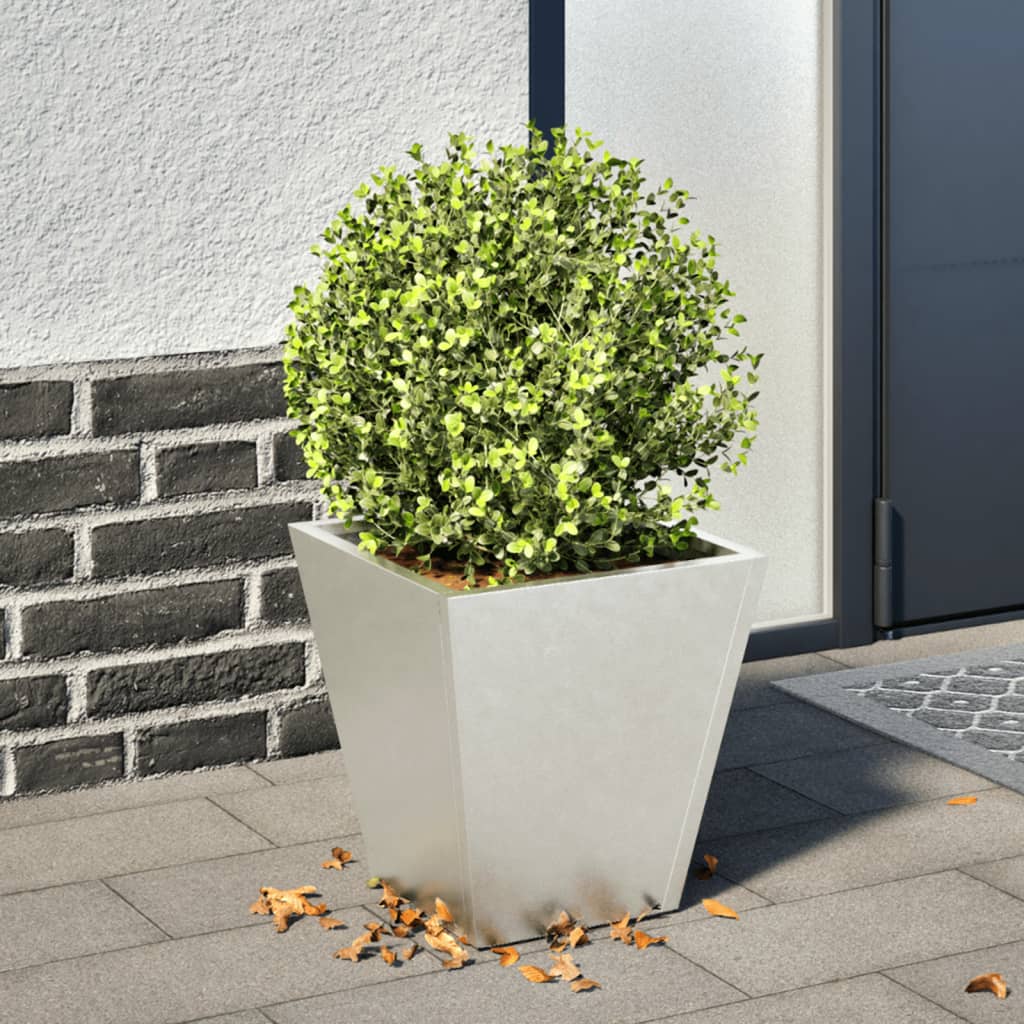 Pflanzkübel 2 Stk. Anthrazit 30X30X30 Stahl