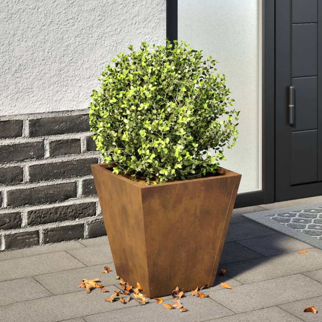 Pflanzkübel 2 Stk. Anthrazit 30X30X30 Stahl