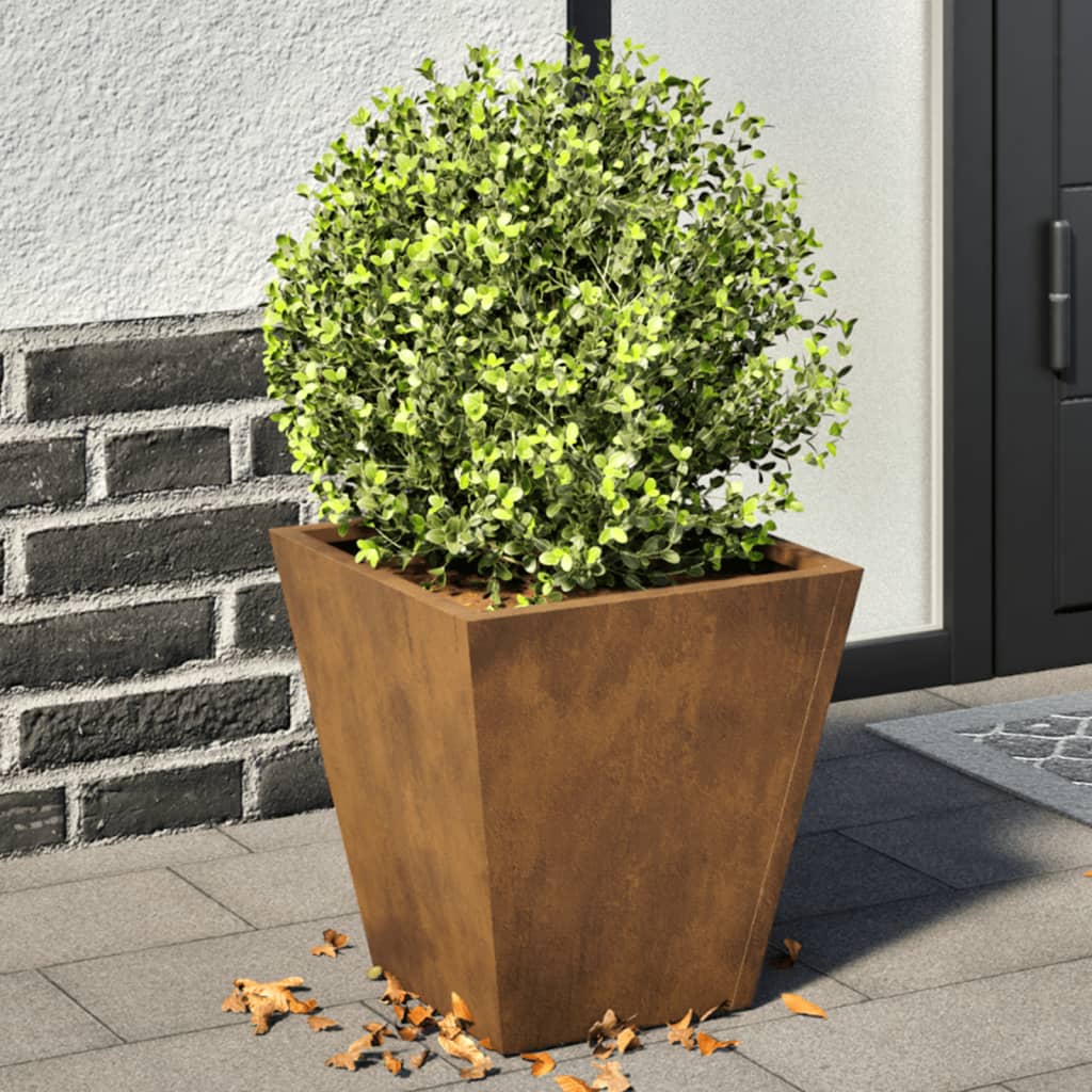 Pflanzkübel 2 Stk. Anthrazit 30X30X30 Stahl