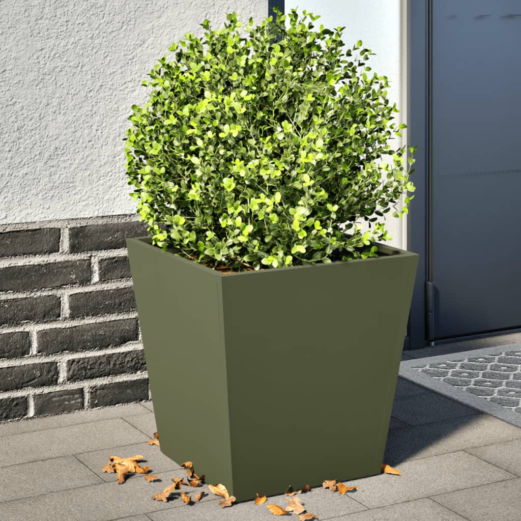 Pflanzkübel 2 Stk. Anthrazit 30X30X30 Stahl