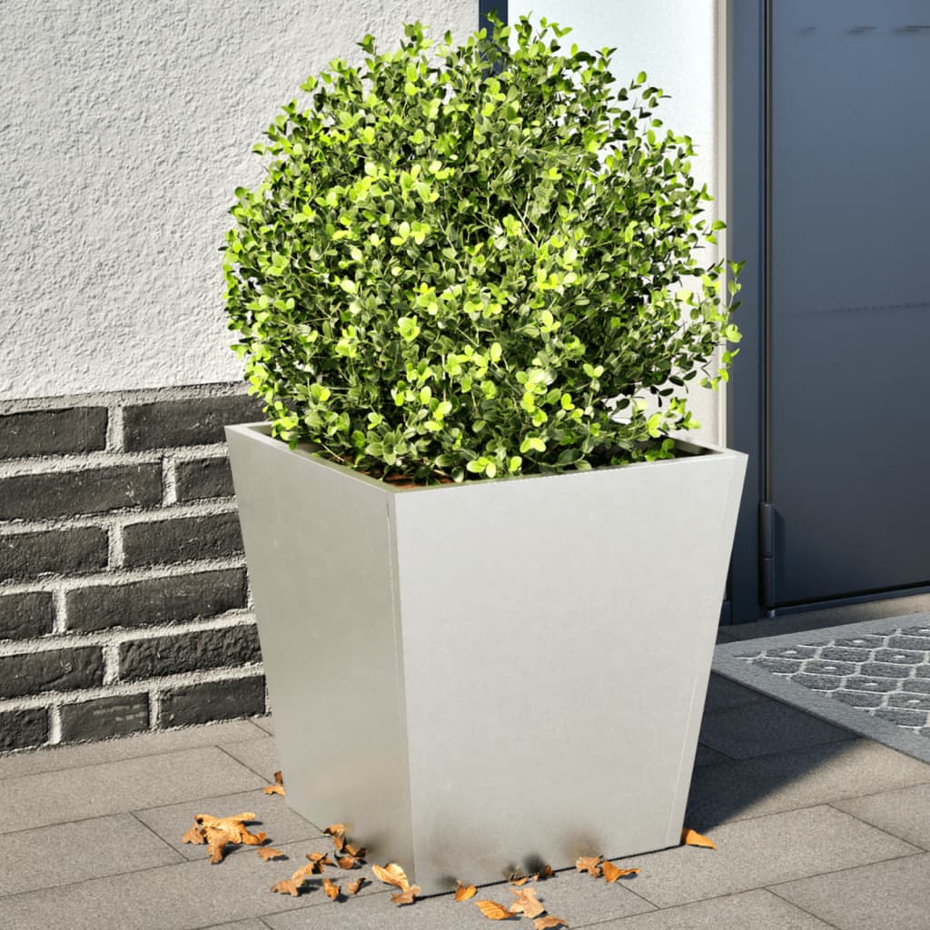 Pflanzkübel 2 Stk. Anthrazit 30X30X30 Stahl