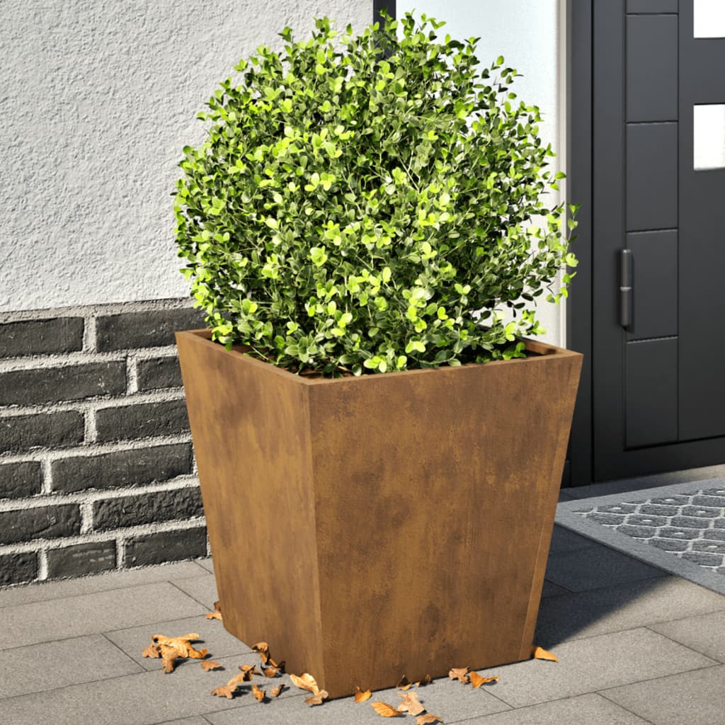 Pflanzkübel 2 Stk. Anthrazit 30X30X30 Stahl