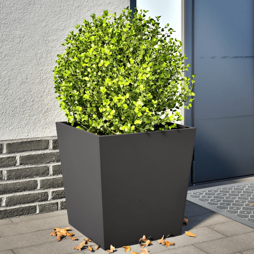 Pflanzkübel 2 Stk. Anthrazit 30X30X30 Stahl
