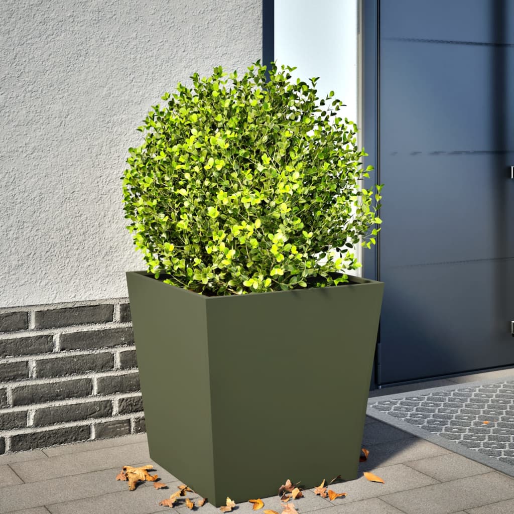 Pflanzkübel 2 Stk. Anthrazit 30X30X30 Stahl