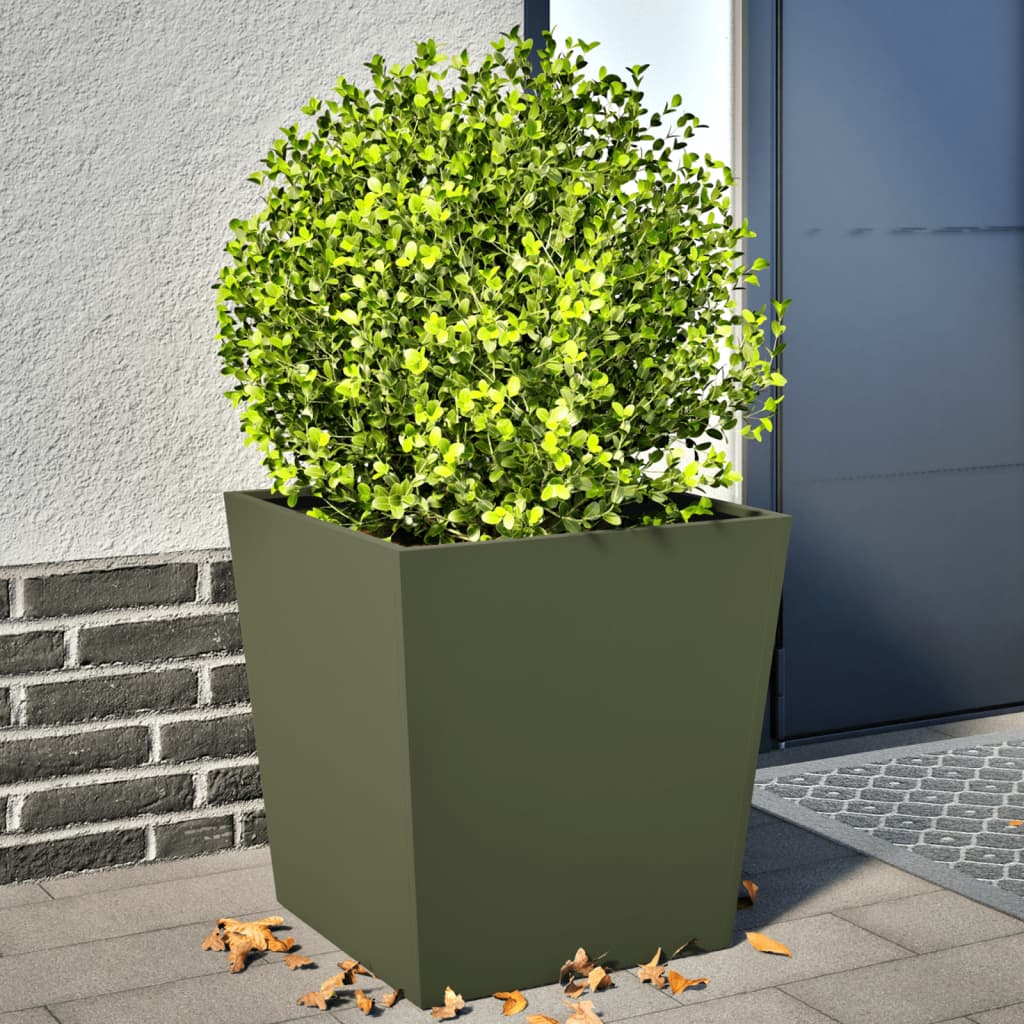 Pflanzkübel 2 Stk. Anthrazit 30X30X30 Stahl