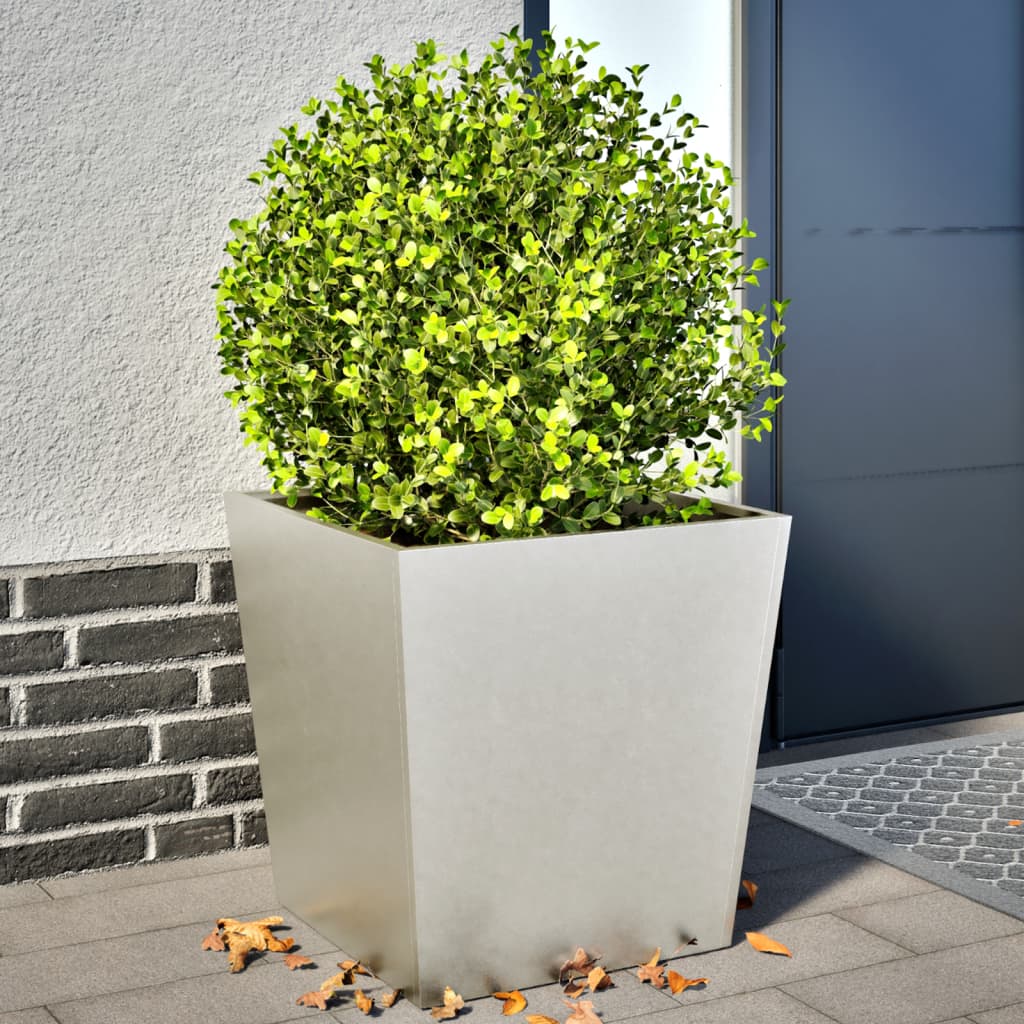 Pflanzkübel 2 Stk. Anthrazit 30X30X30 Stahl