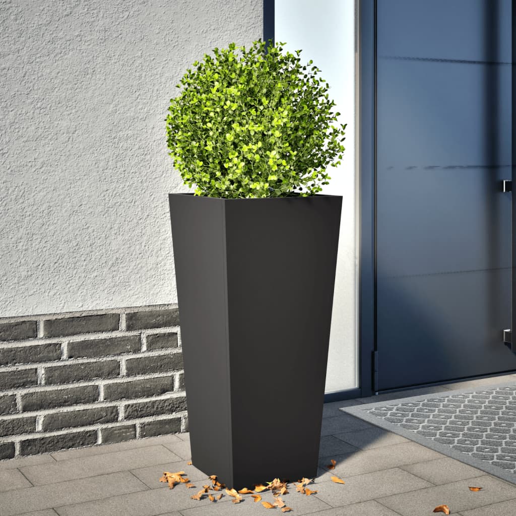 Pflanzkübel 2 Stk. Anthrazit 30X30X30 Stahl