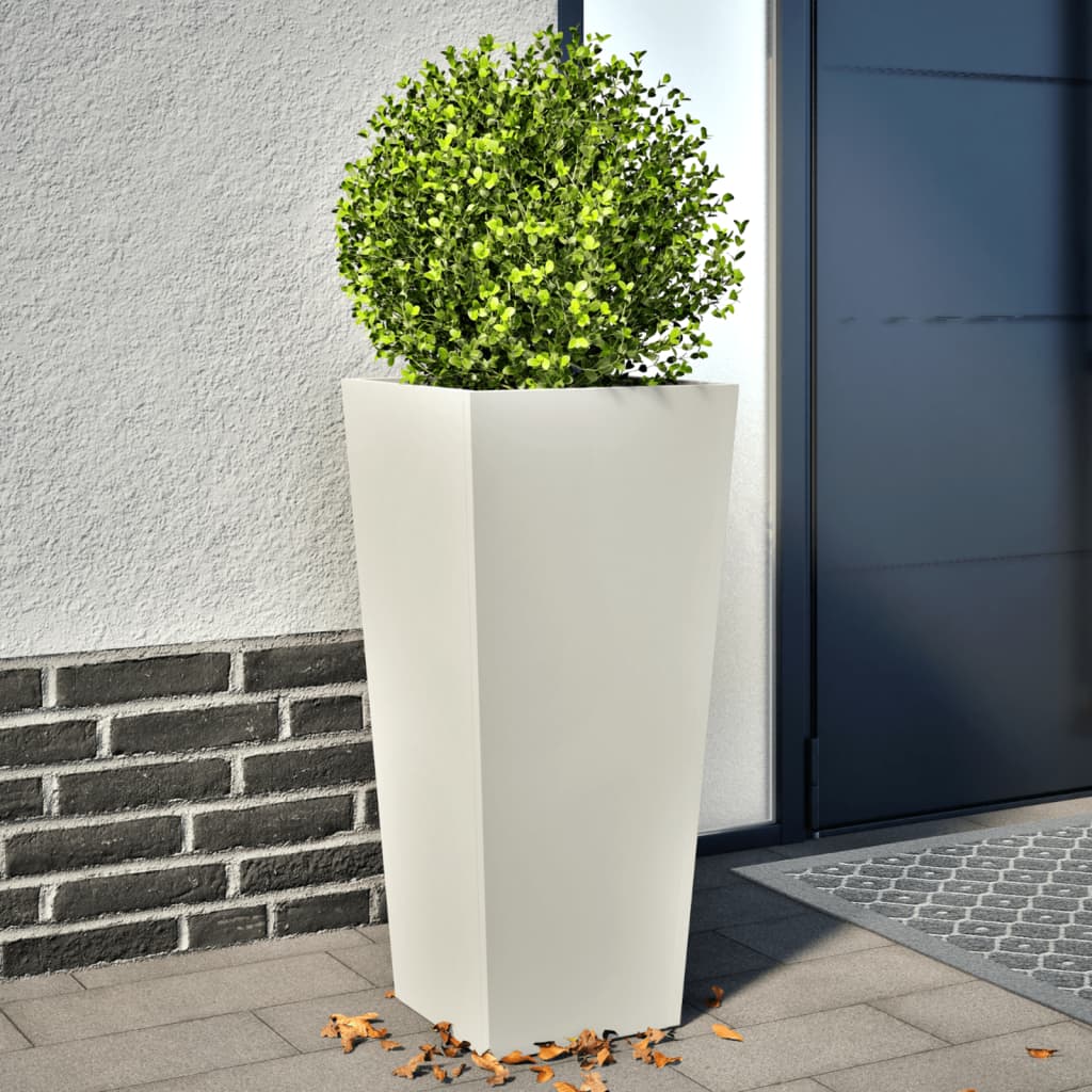 Pflanzkübel 2 Stk. Anthrazit 30X30X30 Stahl