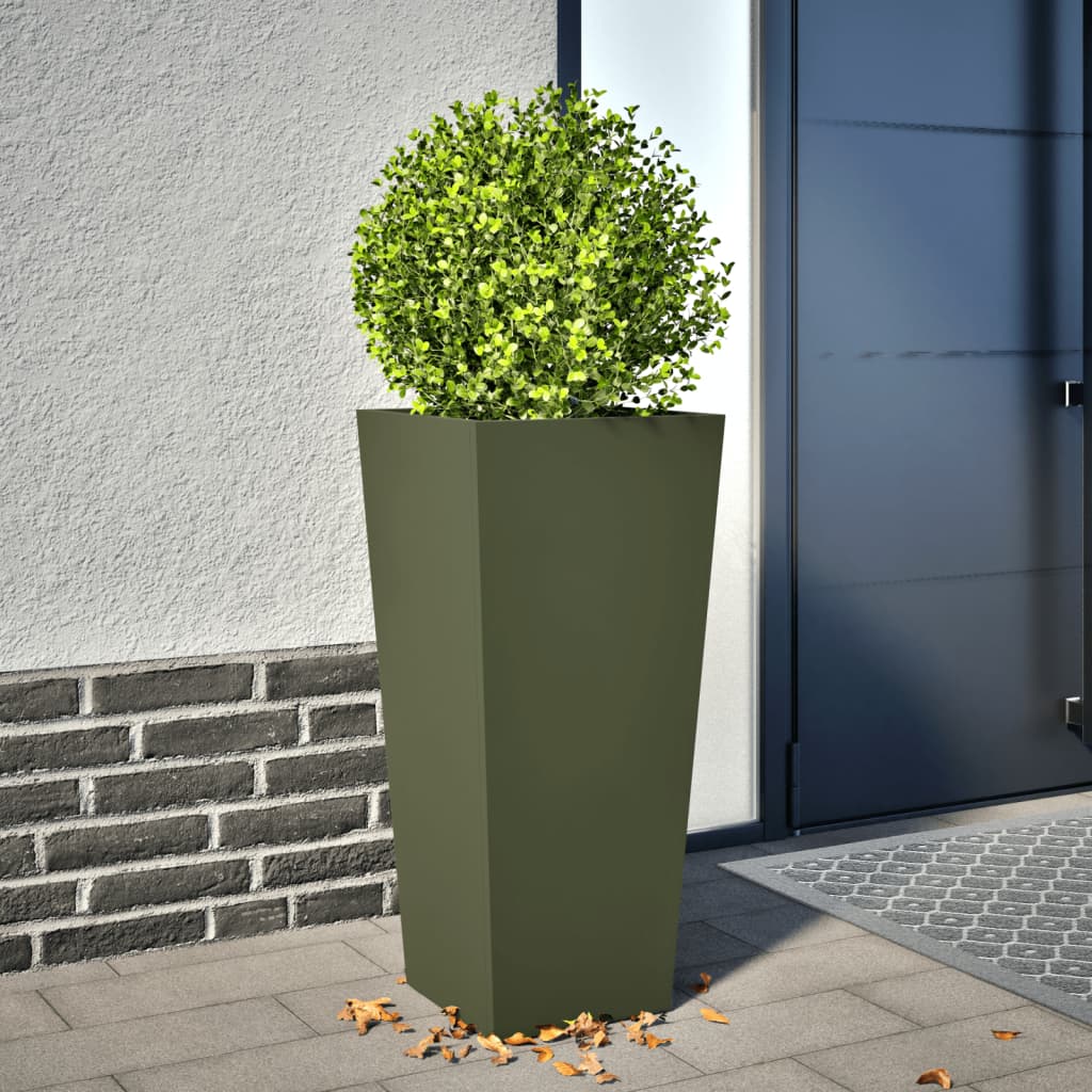 Pflanzkübel 2 Stk. Anthrazit 30X30X30 Stahl