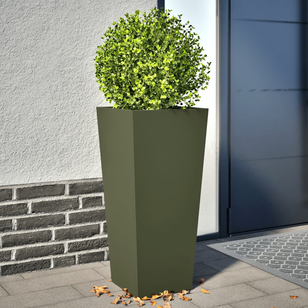 Pflanzkübel 2 Stk. Anthrazit 30X30X30 Stahl