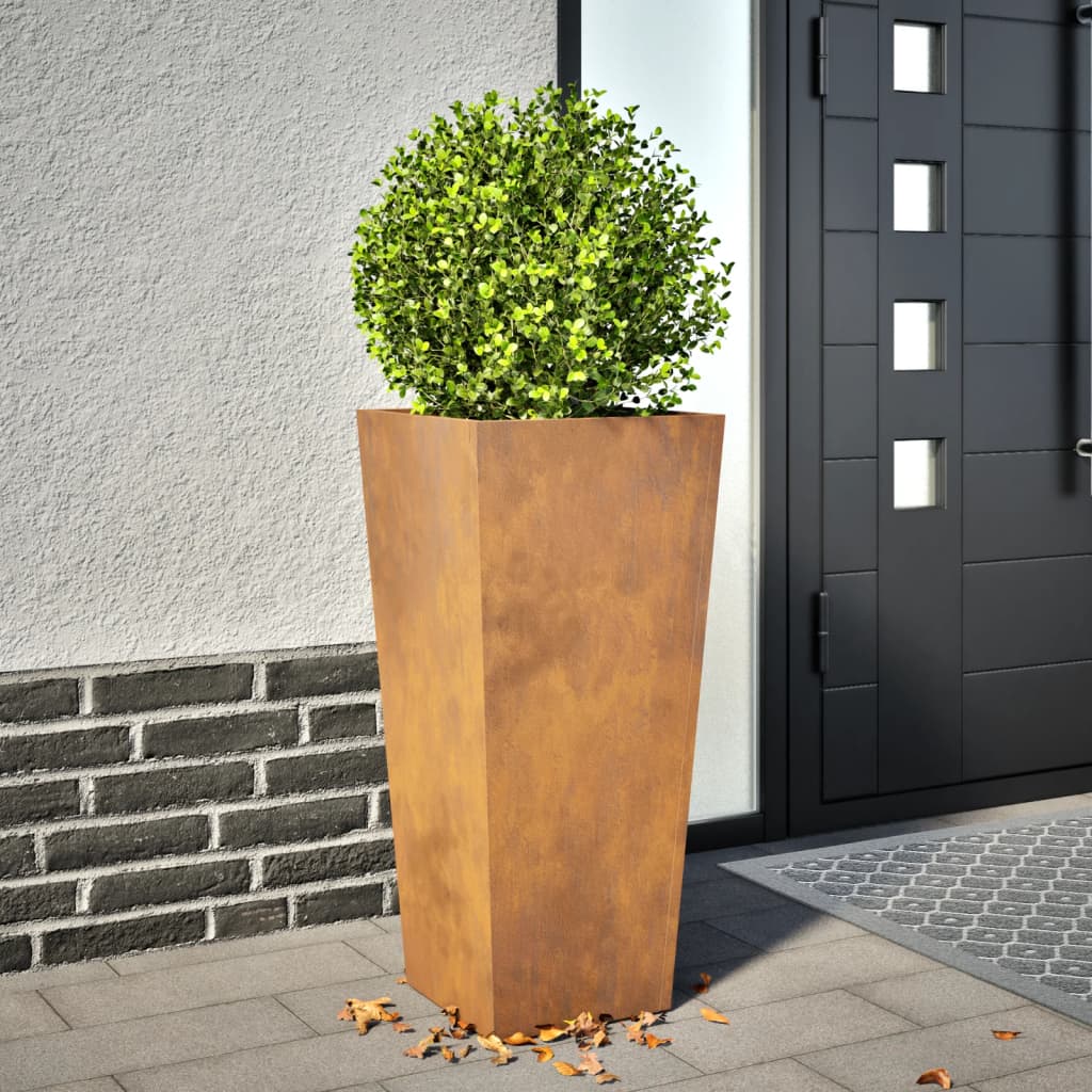 Pflanzkübel 2 Stk. Anthrazit 30X30X30 Stahl