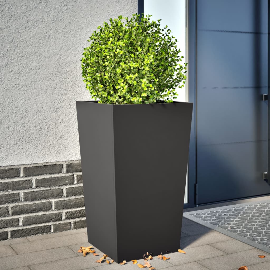 Pflanzkübel 2 Stk. Anthrazit 30X30X30 Stahl