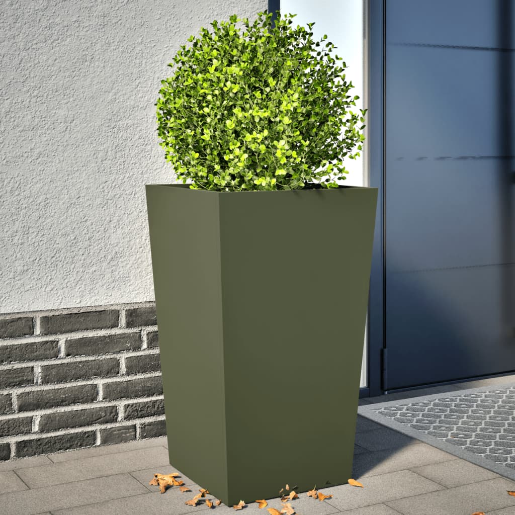 Pflanzkübel 2 Stk. Anthrazit 30X30X30 Stahl