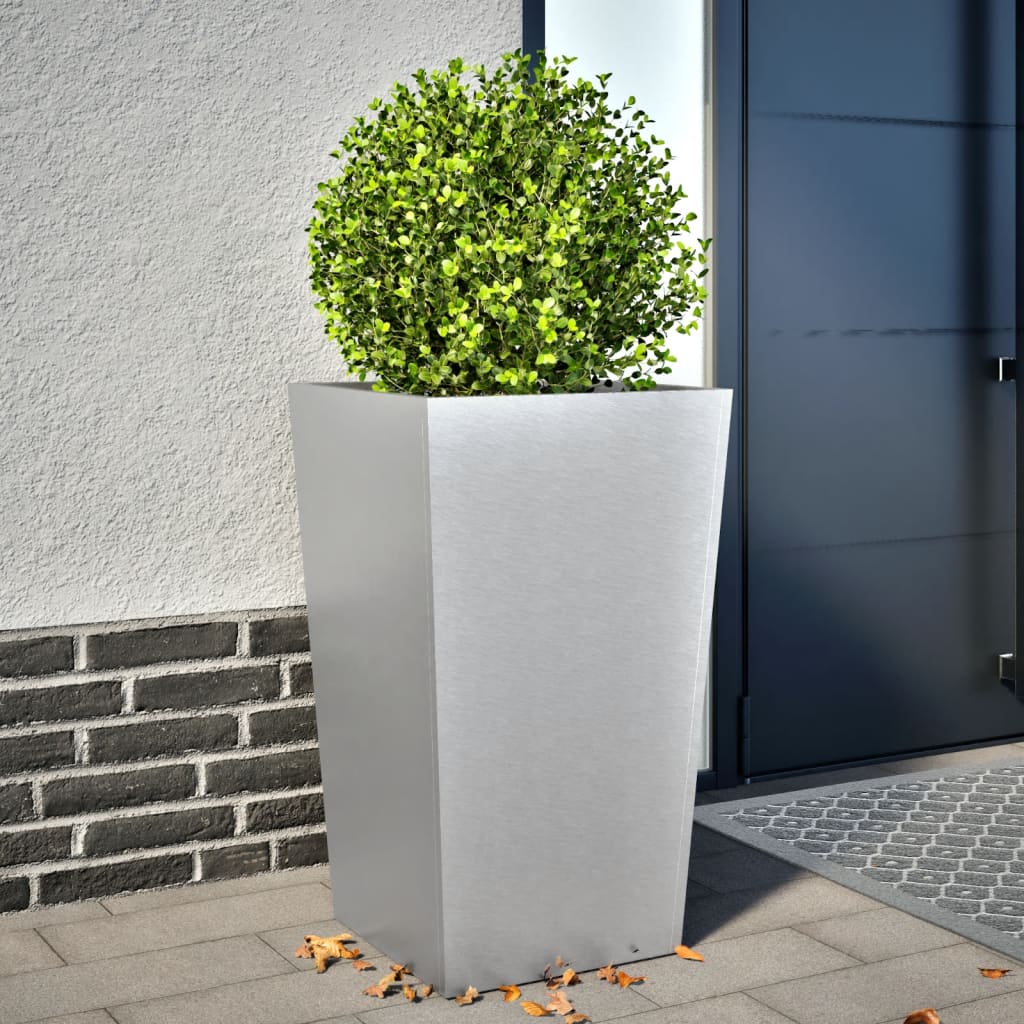 Pflanzkübel 2 Stk. Anthrazit 30X30X30 Stahl