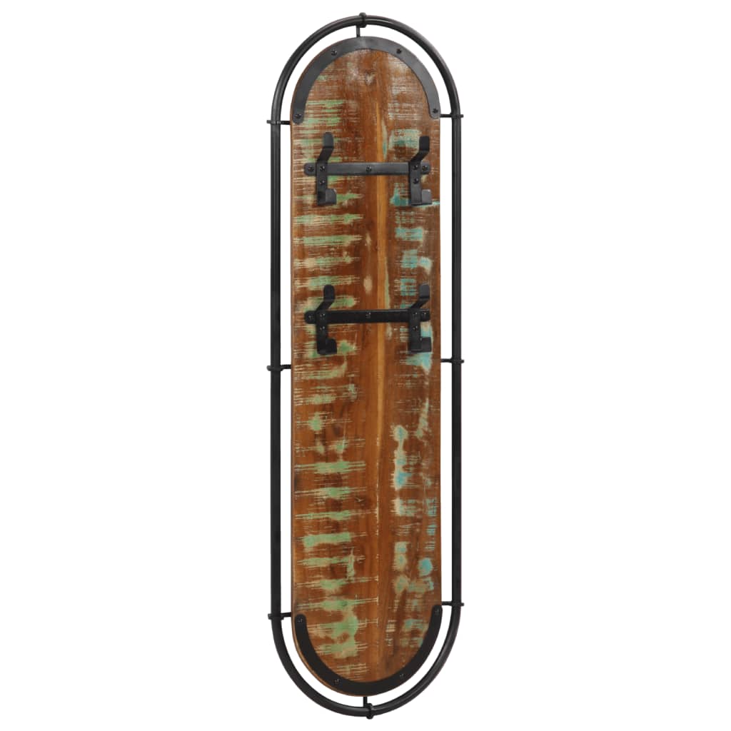 Wandgarderoben Mit 4 Haken 2 Stk. Altholz Massiv
