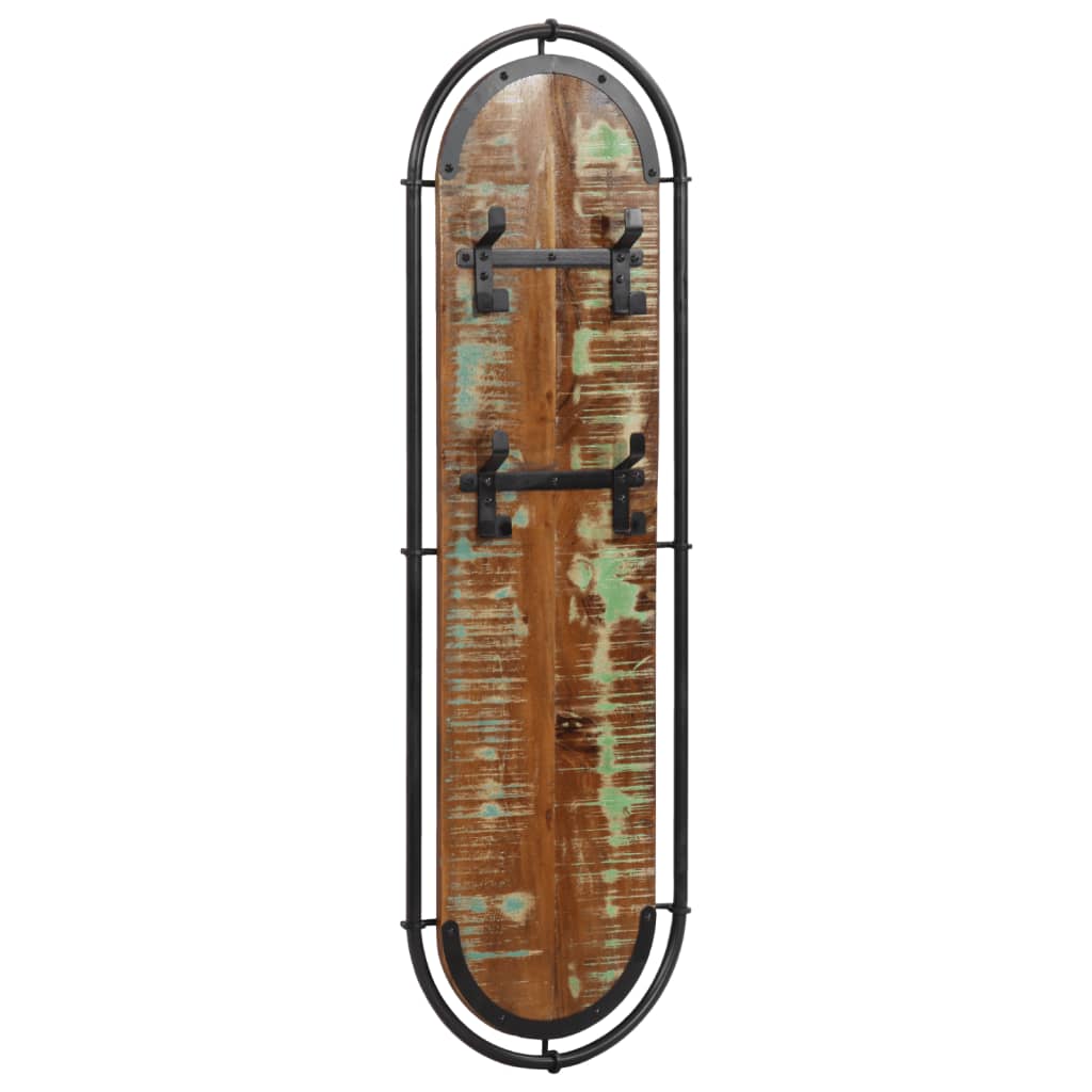 Wandgarderoben Mit 4 Haken 2 Stk. Altholz Massiv