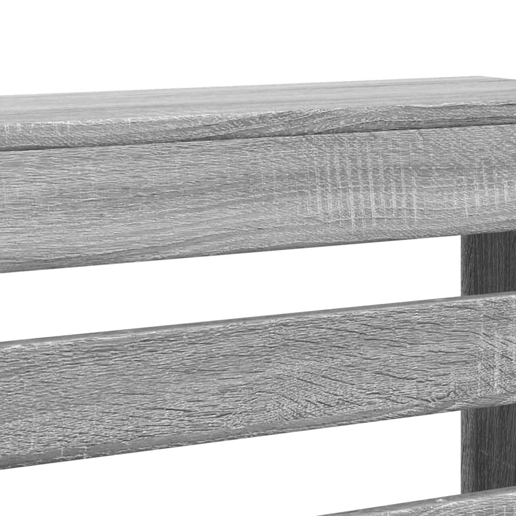 Heizkörperverkleidung Holzwerkstoff Grau Sonoma
