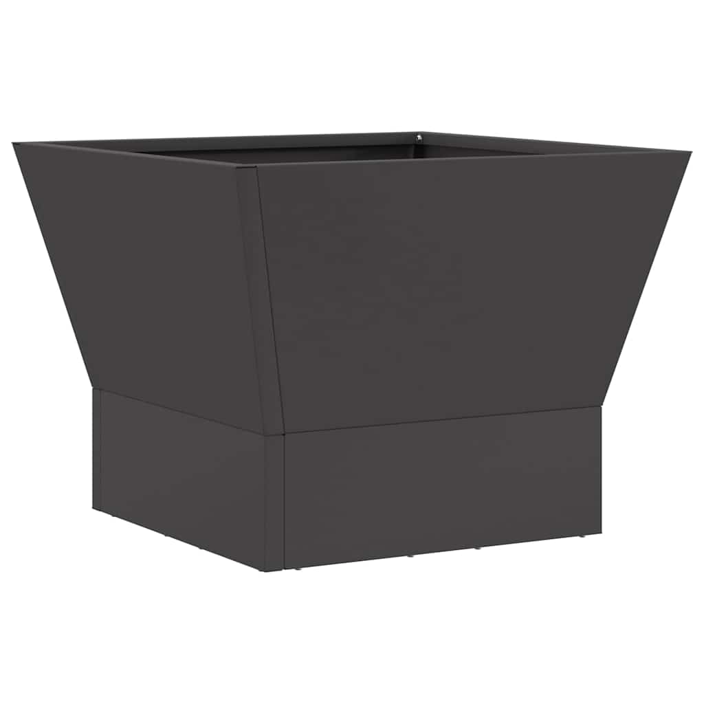Feuerstelle Schwarz 40 X 40 X 35 Cm Stahl