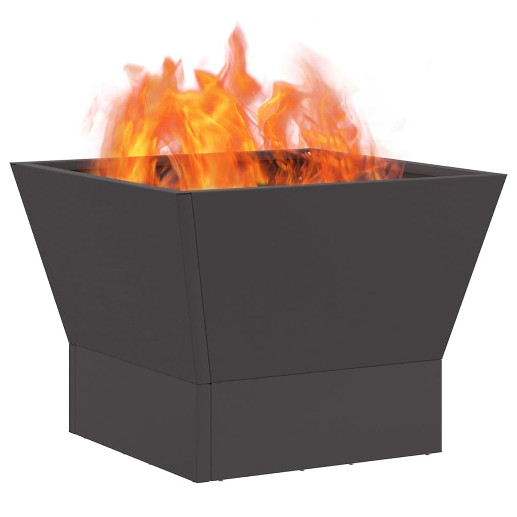 Feuerstelle Schwarz 40 X 40 X 35 Cm Stahl