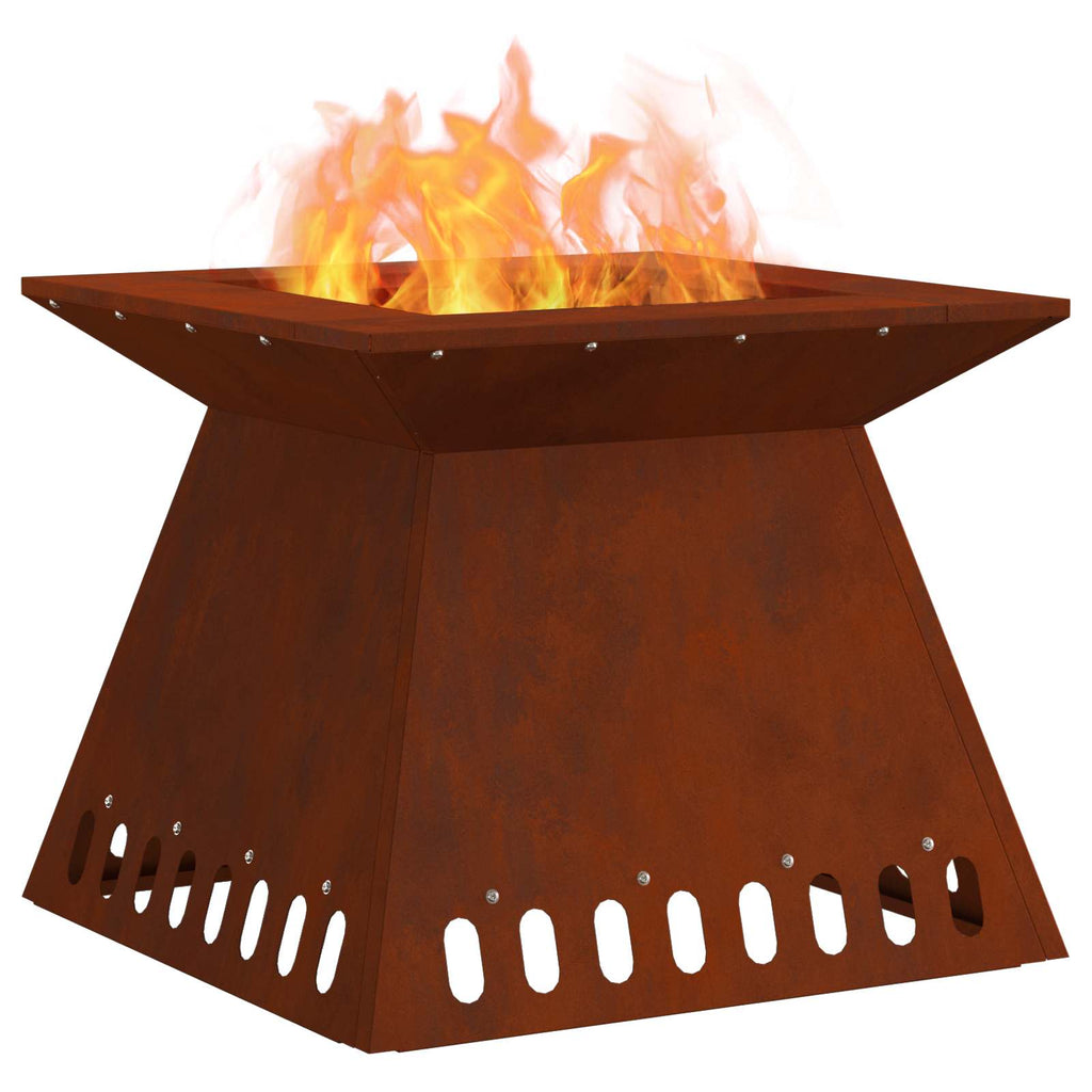 Feuerstelle Braun Wetterfeststahl