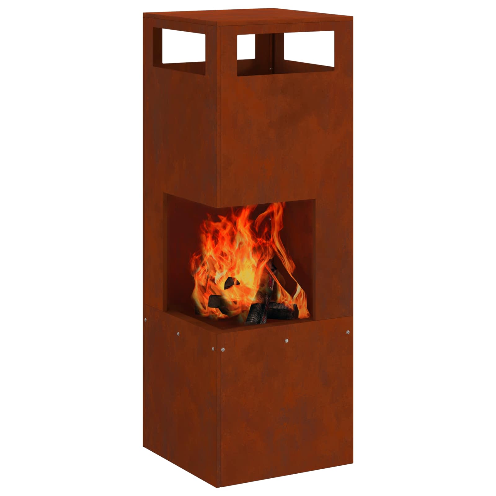 Feuerstelle Braun Stahl
