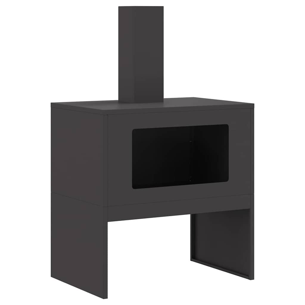 Feuerstelle Schwarz Stahl