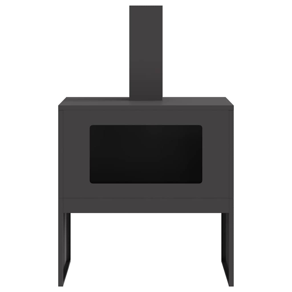 Feuerstelle Schwarz Stahl