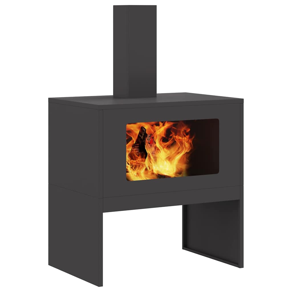 Feuerstelle Schwarz Stahl
