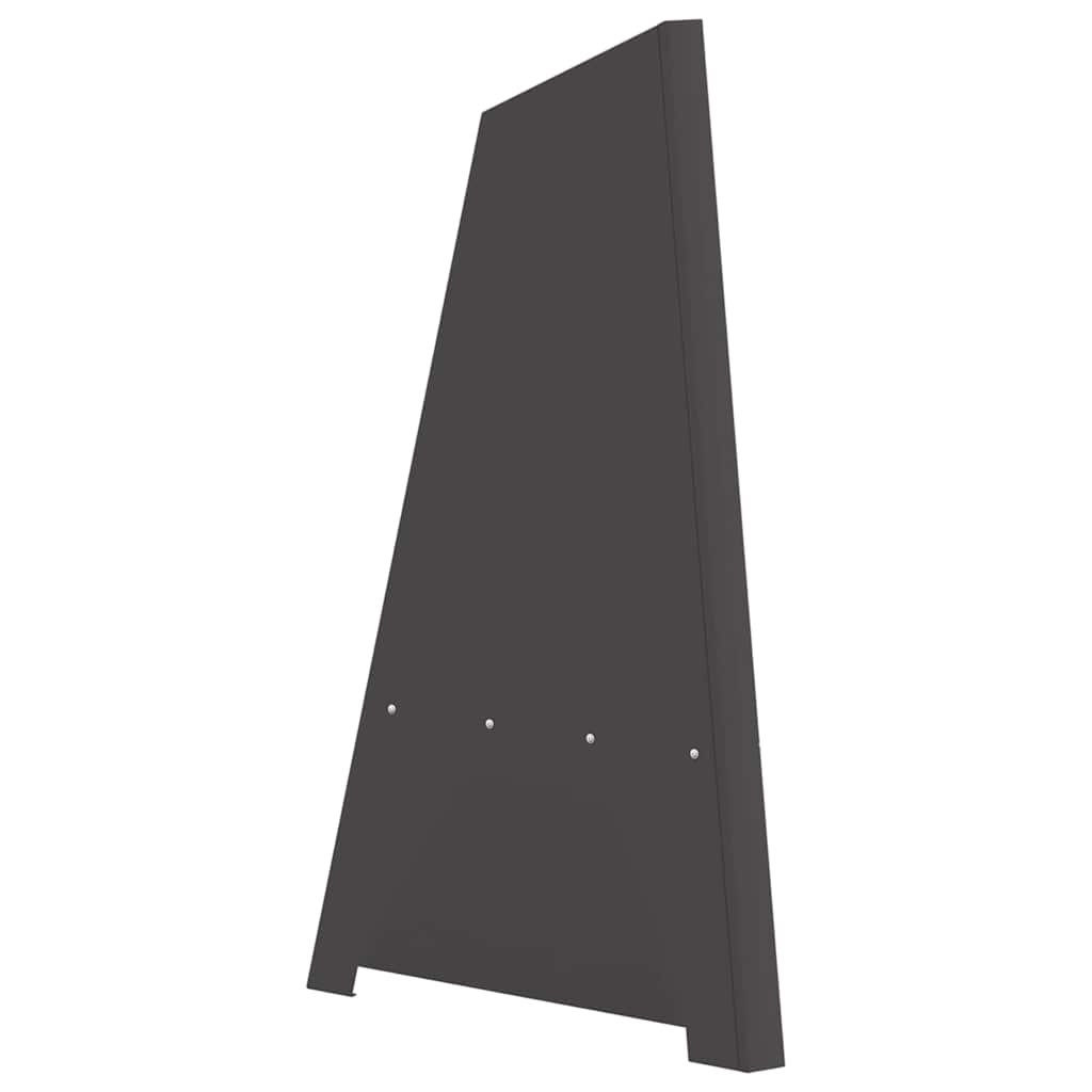 Feuerstelle Schwarz 50 X 50 X 95 Cm Stahl