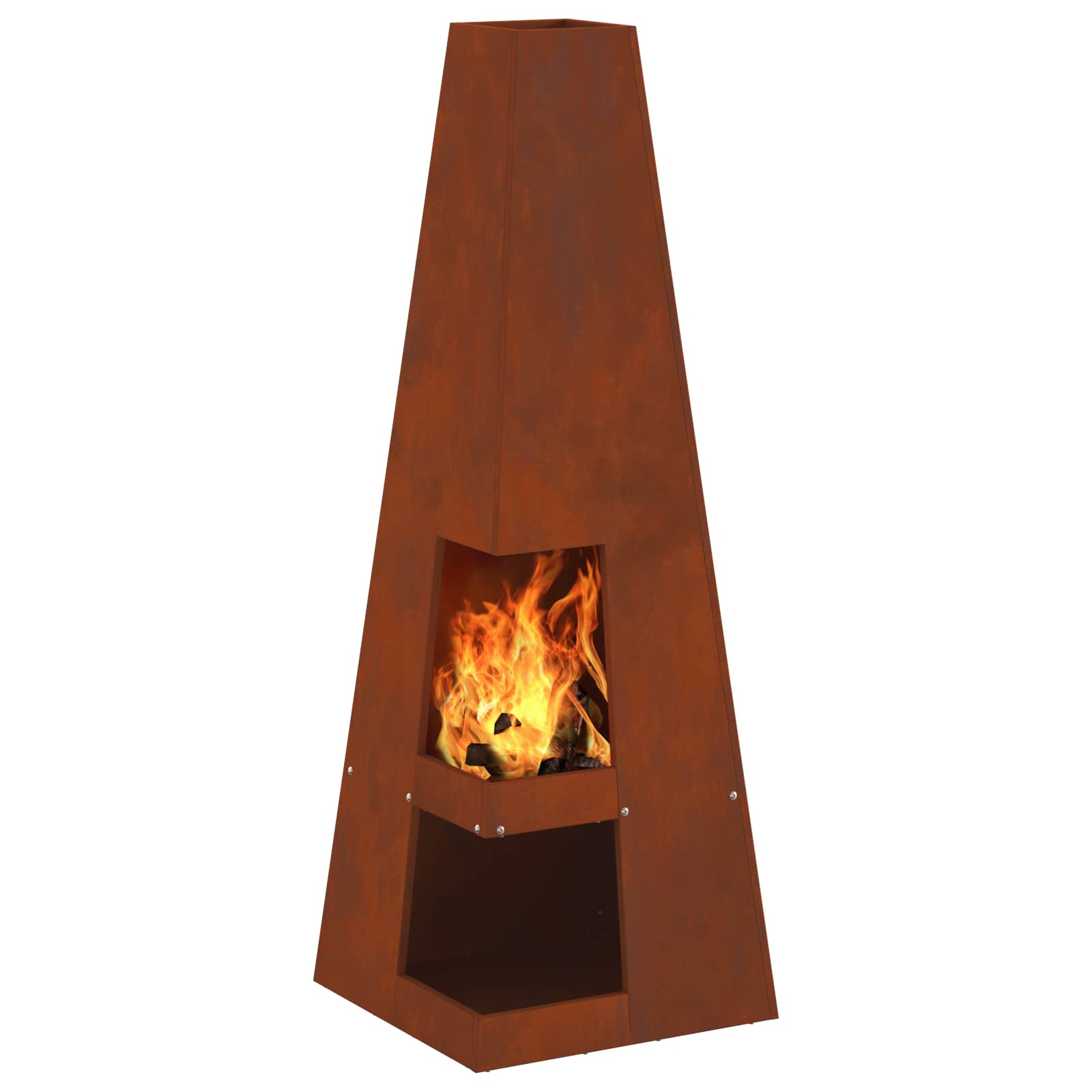 Feuerstelle Braun Wetterstahl