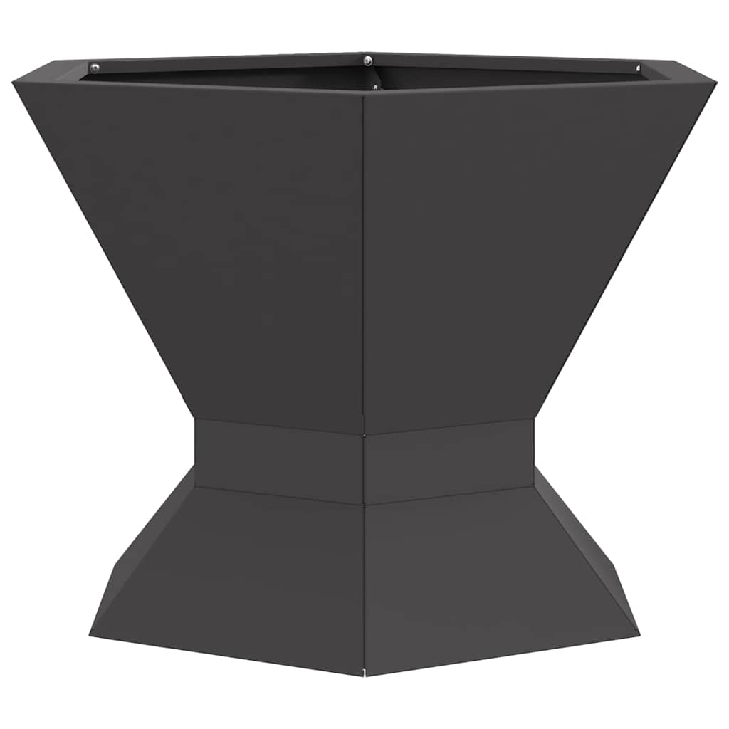 Feuerstelle Schwarz 50 X 50 X 40 Cm Stahl