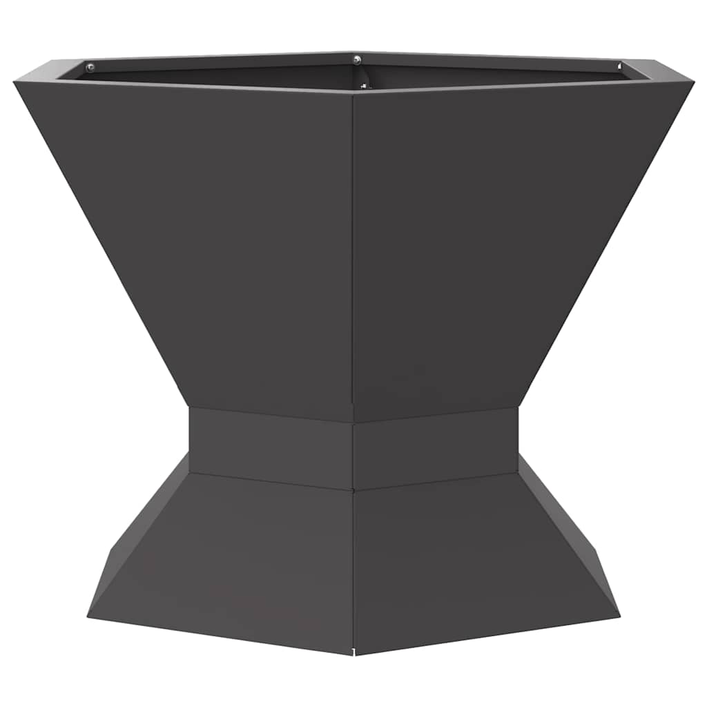 Feuerstelle Schwarz 50 X 50 X 40 Cm Stahl