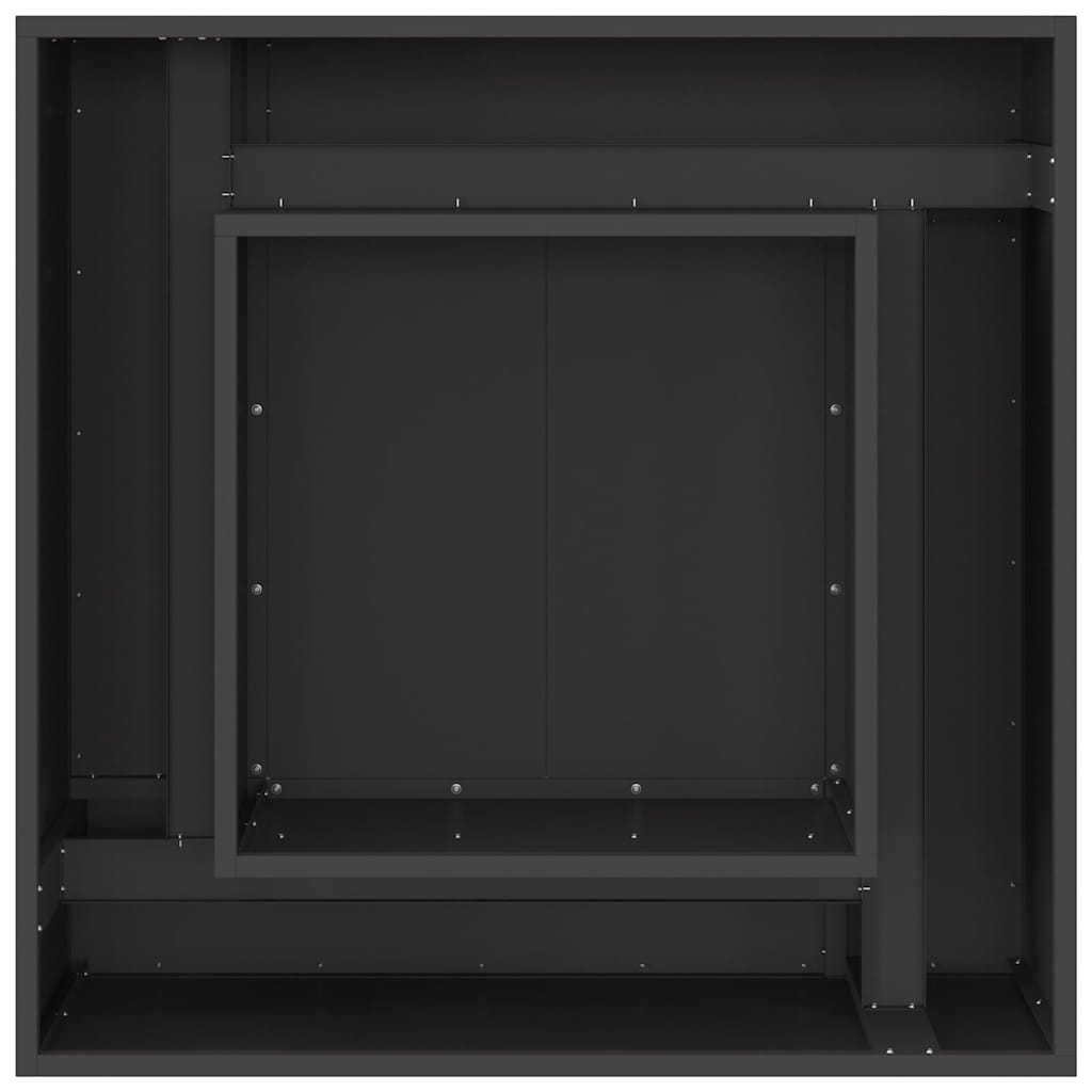 Feuerstelle Schwarz Stahl