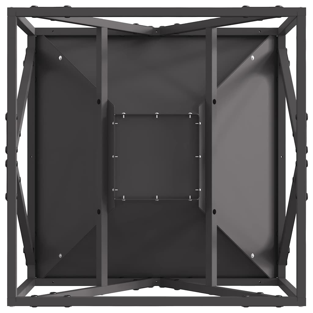 Feuerstelle Schwarz Stahl