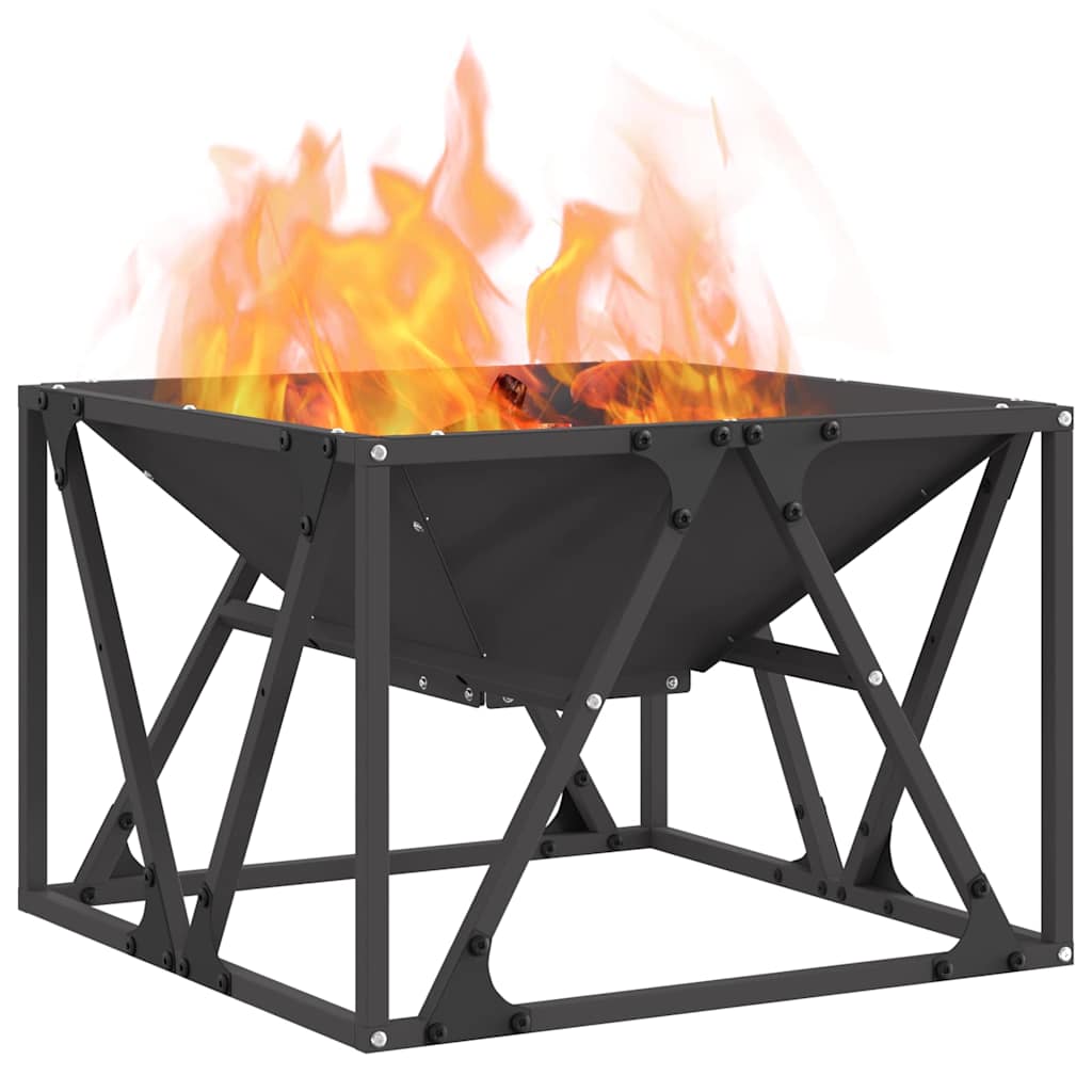 Feuerstelle Schwarz Stahl