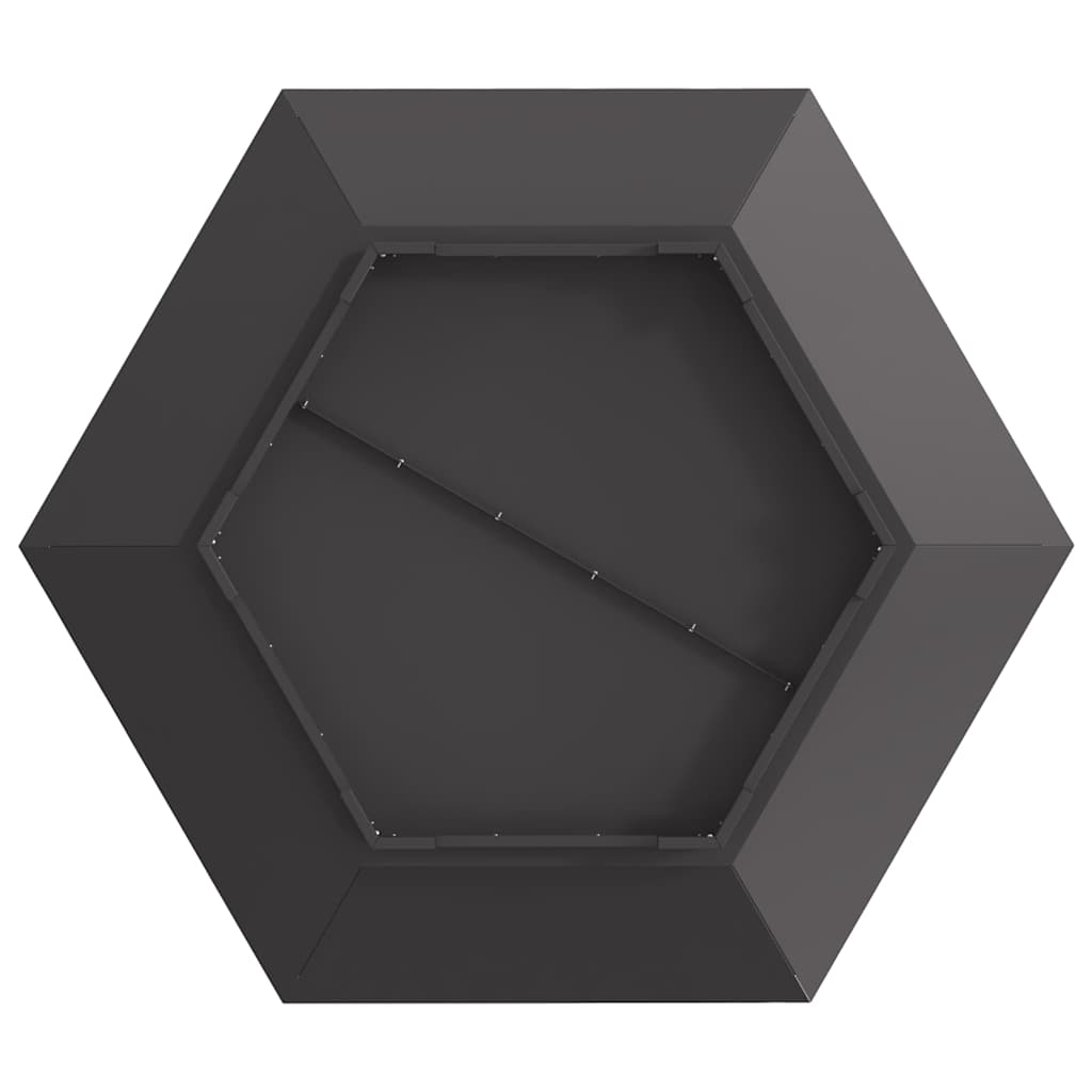 Feuerstelle Schwarz Stahl