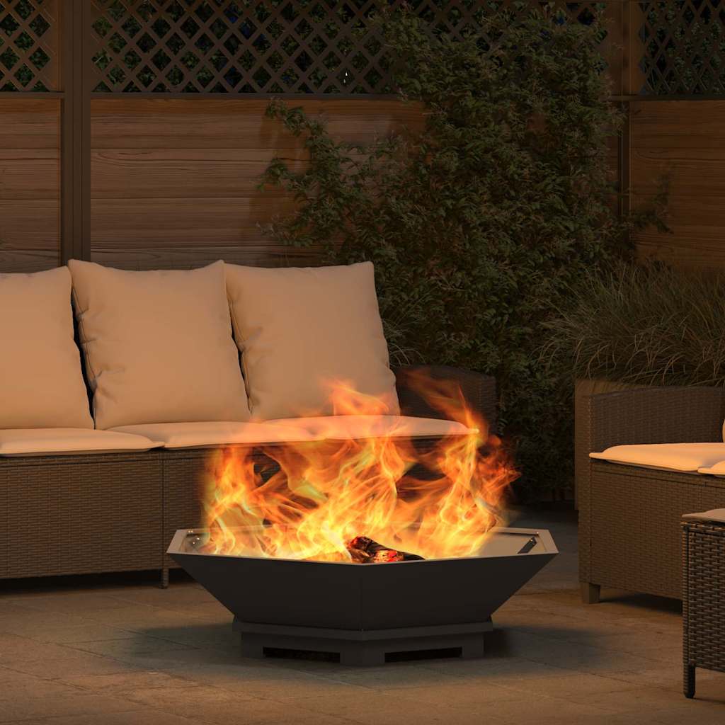 Feuerstelle Schwarz Stahl