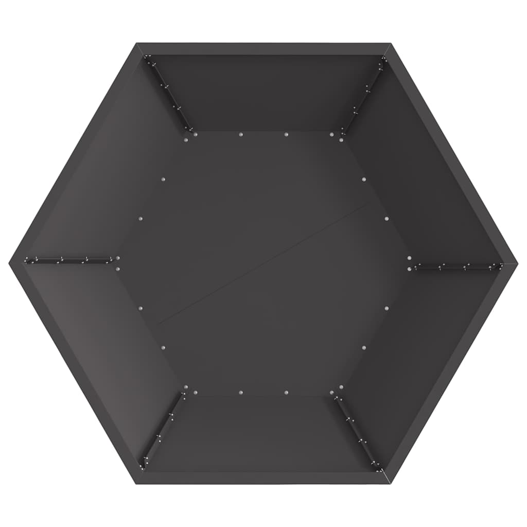 Feuerstelle Schwarz Stahl